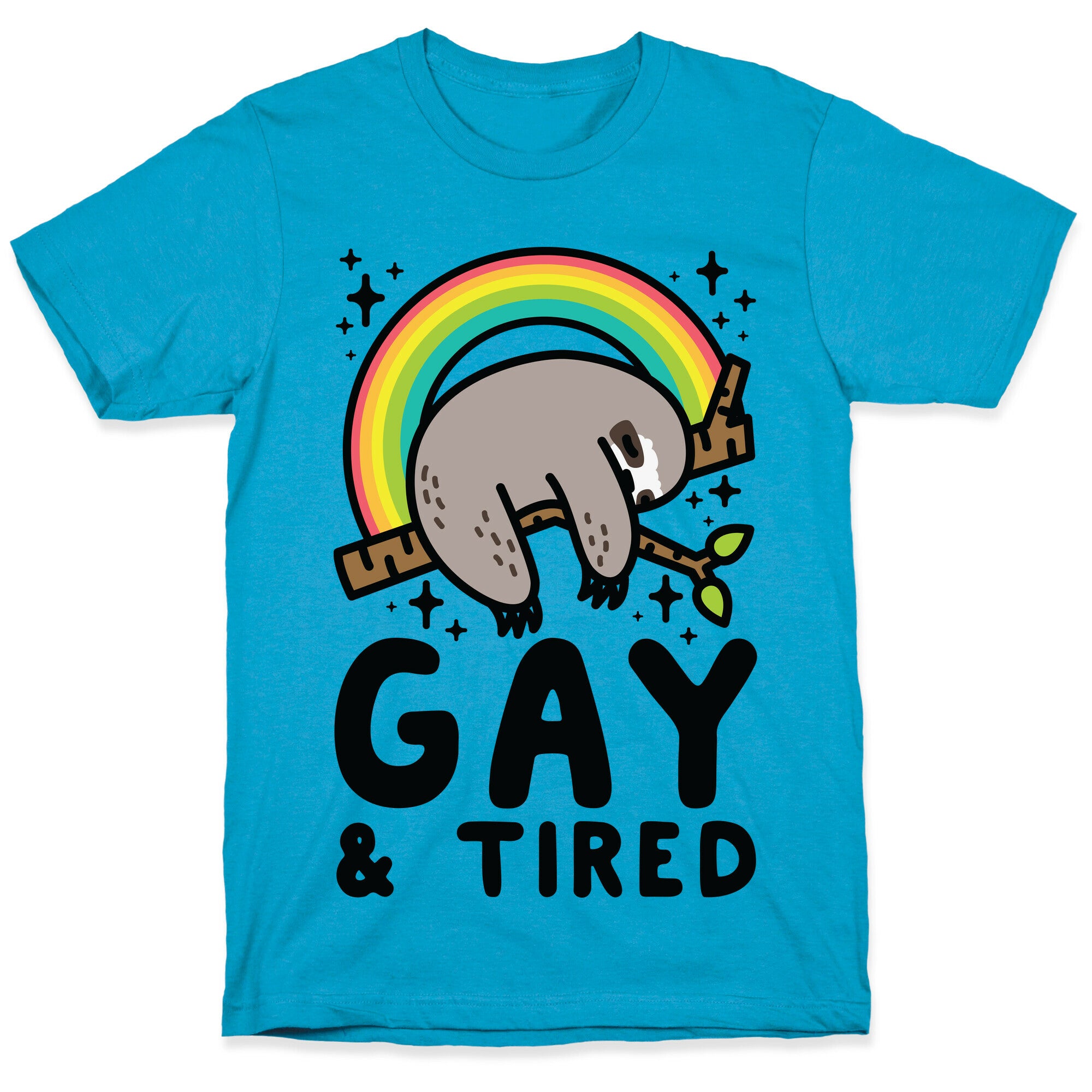 Gay and Tired Sloth Unisex Triblend Tee